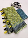 MG 250 Digital Printed Pure Linen Non Catalog Sarees Wholesale Clothing Suppliers In India